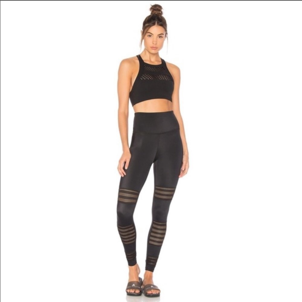 Beyond Yoga mesh panel high waisted leggings 1X
